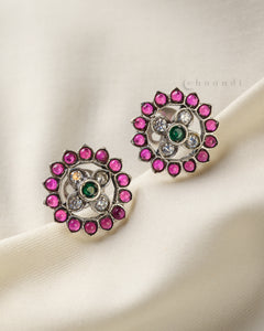 Zircon Green & Red Kemp Earrings CHE1620