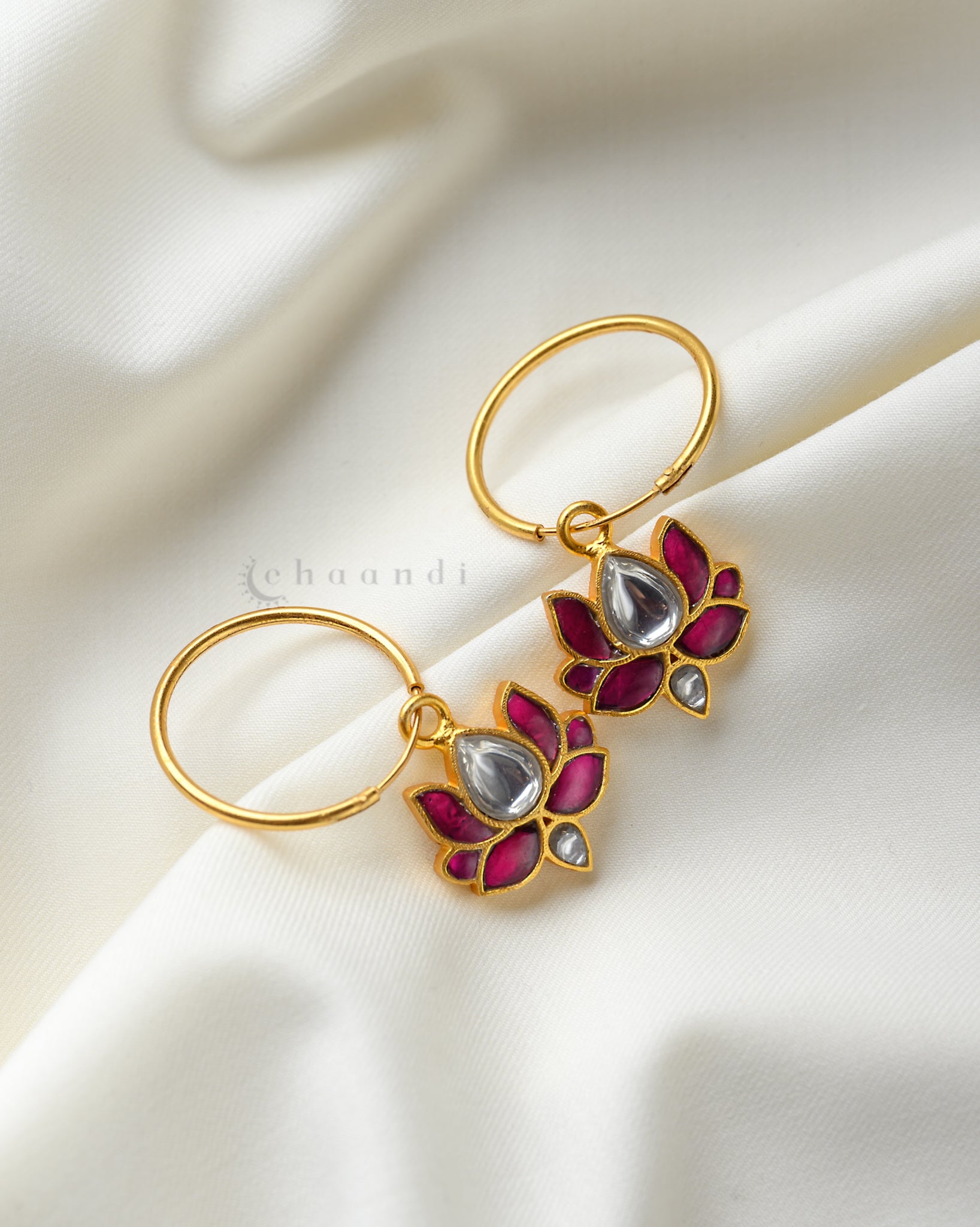 Gold Polish Silver Earrings CHE1486