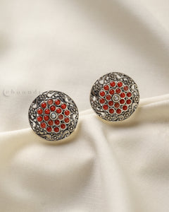 Coral & Pearl Earrings CHE1614