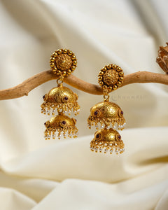 Gold Polish Jhumka CHE1583