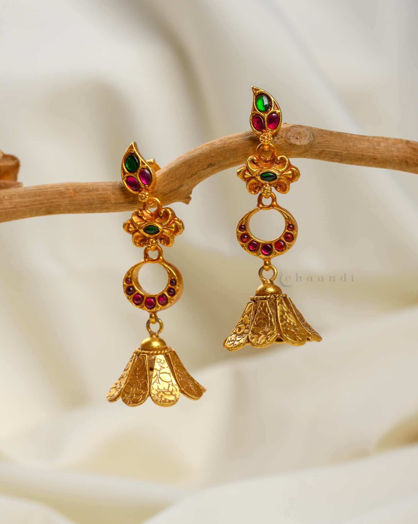 Gold Polish Jhumka CHE1580